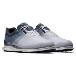 FootJoy Men's Pro|sl Sport Golf Shoe, White/Blue Fog, 10