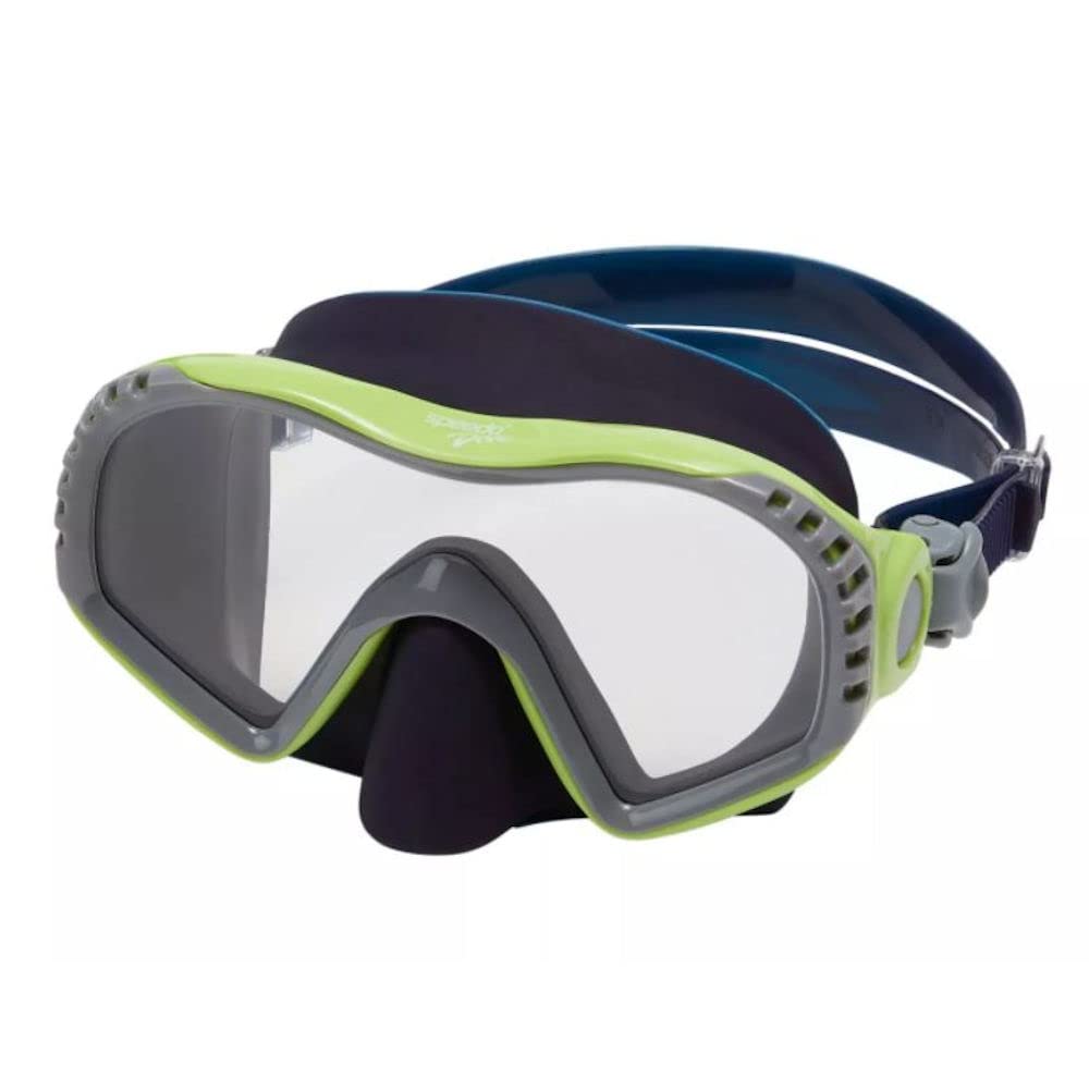 Speedo Junior Windward Swim Mask - Lime/Clear