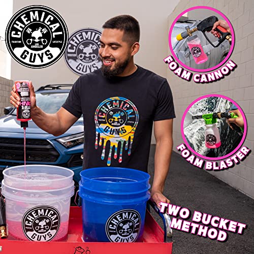 Chemical Guys Citrus Wash & Gloss and Mr. Pink Foaming Car Wash Deep Cleaning & Maintenance Wash Combo Pack (2-16 oz. Bottles)