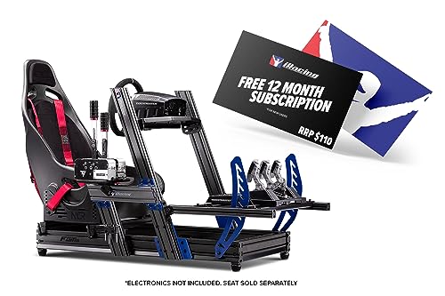 Next Level Racing F-GT Elite Formula and GT Aluminum Profile Simulator Cockpit iRacing Edition (NLR-E012) - PC