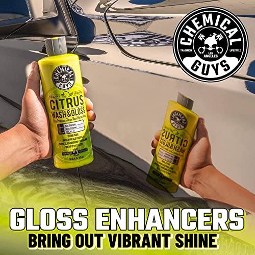 Chemical Guys Citrus Wash & Gloss and Mr. Pink Foaming Car Wash Deep Cleaning & Maintenance Wash Combo Pack (2-16 oz. Bottles)