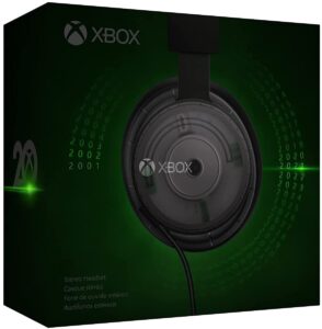 xbox stereo headset 20th anniversary special edition - for xbox series x/s, xbox one, & window 10 pcs - ultra-soft, large earcups - supports windows sonic spatial sound - flexible, lightweight des