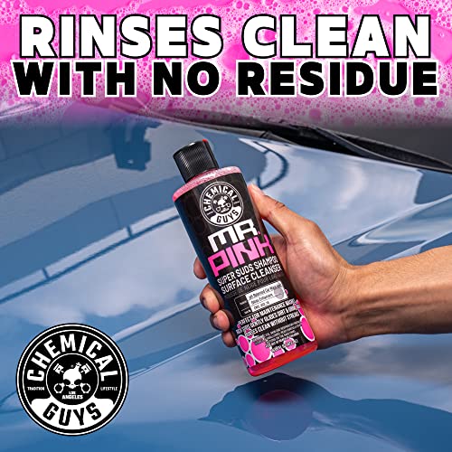 Chemical Guys Citrus Wash & Gloss and Mr. Pink Foaming Car Wash Deep Cleaning & Maintenance Wash Combo Pack (2-16 oz. Bottles)