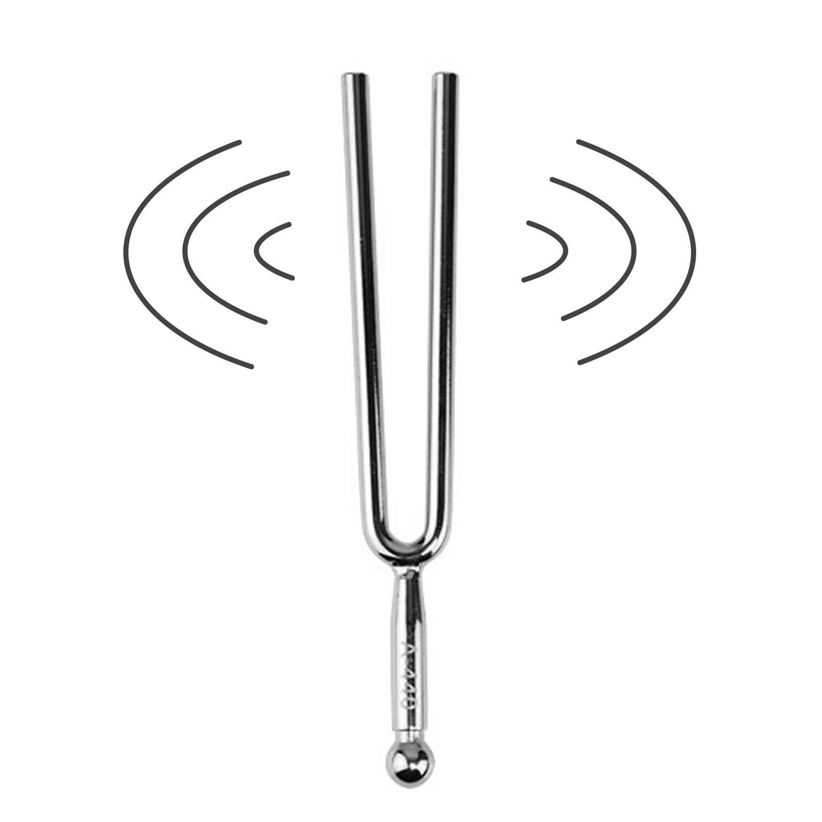 Tuning Fork,A 440Hz Tuning Fork for Musical Standard Instruments Violin Guitar Tuner Device (Silver）