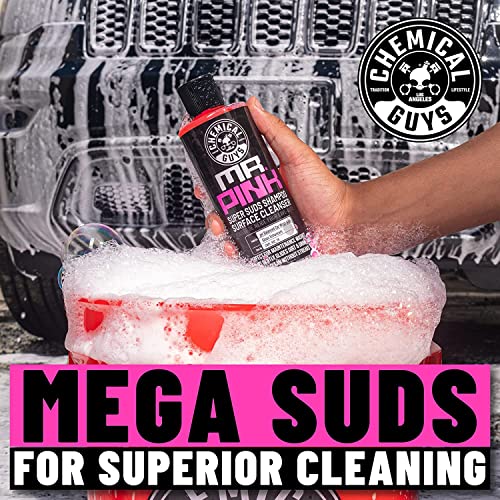 Chemical Guys Citrus Wash & Gloss and Mr. Pink Foaming Car Wash Deep Cleaning & Maintenance Wash Combo Pack (2-16 oz. Bottles)