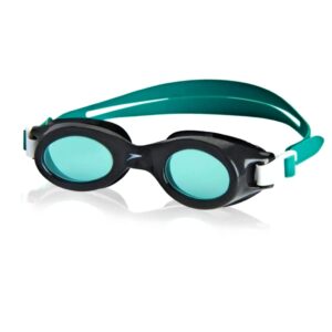 speedo junior glide jr. goggles - black / jade