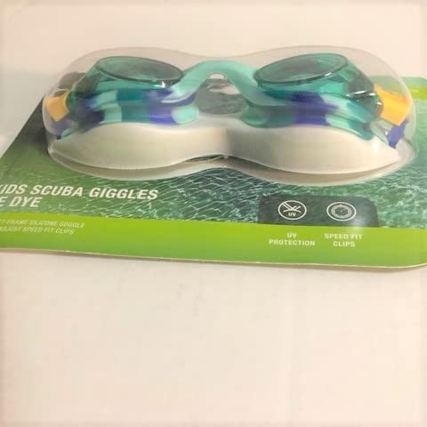 Speedo Kids Scuba Giggles Tie Dye Goggles - Light Seafoam Jade