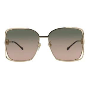 Gucci Women's Oversized Rectangular Sunglasses, Shiny Endura Gold, One Size