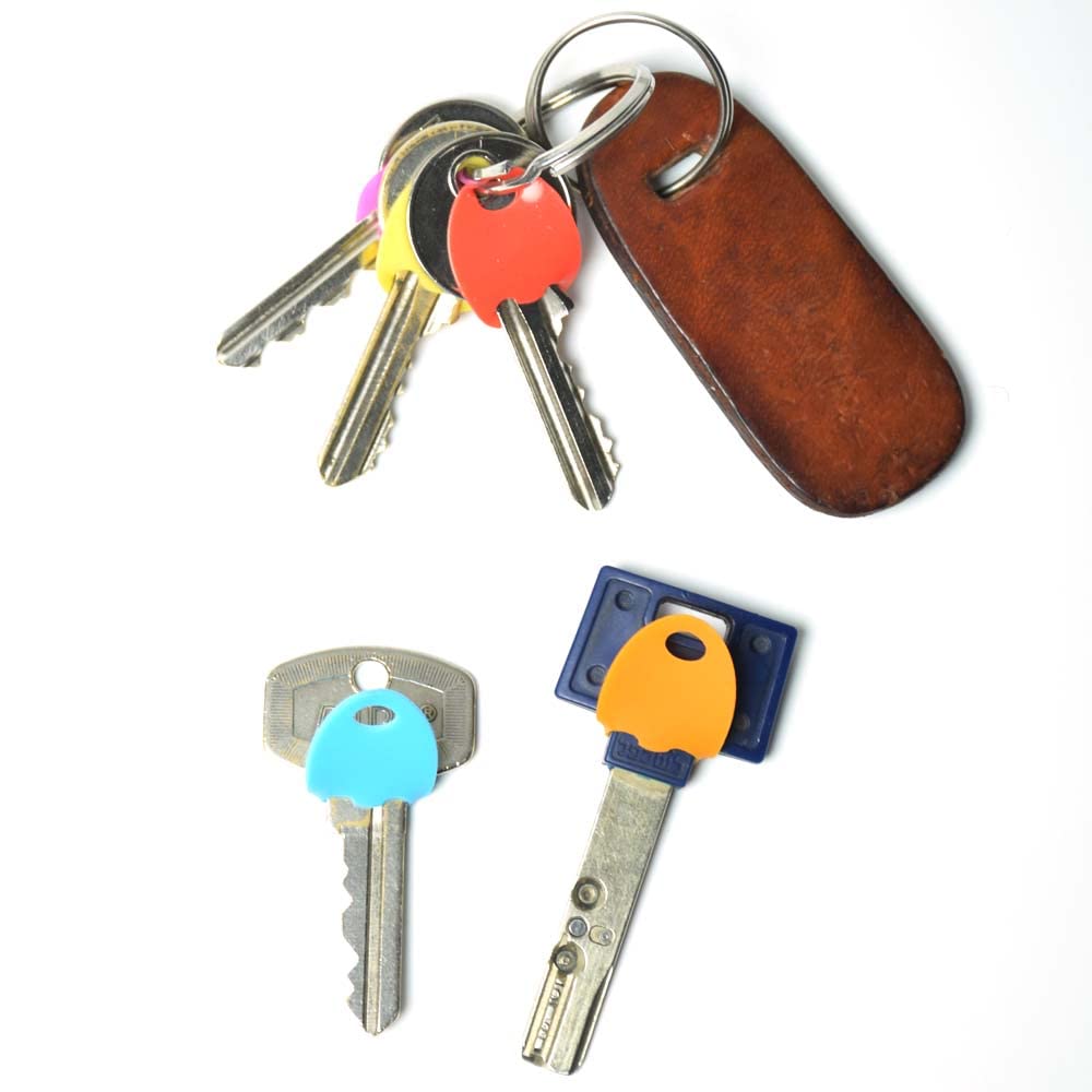 Key Identifiers. Silicone Key Caps Covers. Mixed Colors. Pack of 24 Keycaps. by Name-ME. Assorted Colors: Red, Sky Blue, Pink, Violet, Yellow, Green, Orange, Black, Gray and More