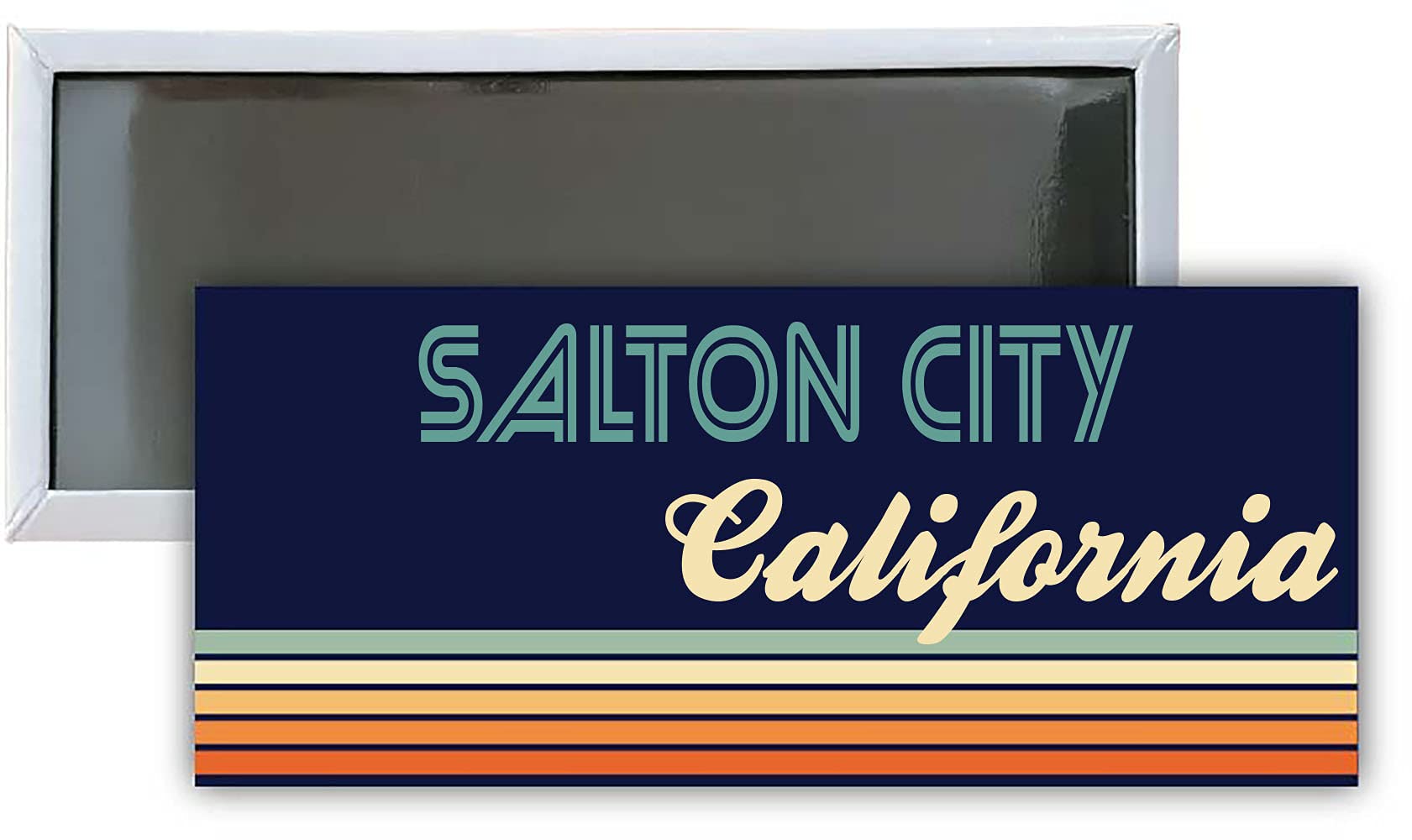 Salton City California Souvenir 4.75x2-Inch Rectangle Fridge Magnet Retro Design