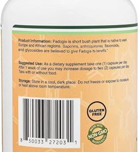 Fadogia Agrestis 600mg Per Serving (180 Capsules) Powerful Extract to Support Athletic Performance (Third Party Tested, Non-GMO, Vegan, Gluten Free) by Double Wood