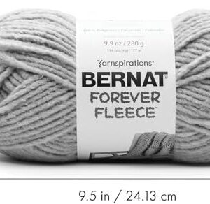 Bernat Forever Fleece Yarn, 1 Pack, White Noise