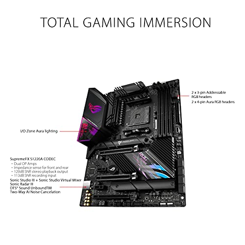 ASUS ROG Strix X570-E Gaming WiFi II AMD AM4 X570S ATX Gaming Motherboard (PCIe 4.0, Passive PCH Heatsink, 12+4 Power Stages, WiFi 6E, 2.5 Gb LAN,USB 3.2 Gen 2 Type C and Aura Sync RGB