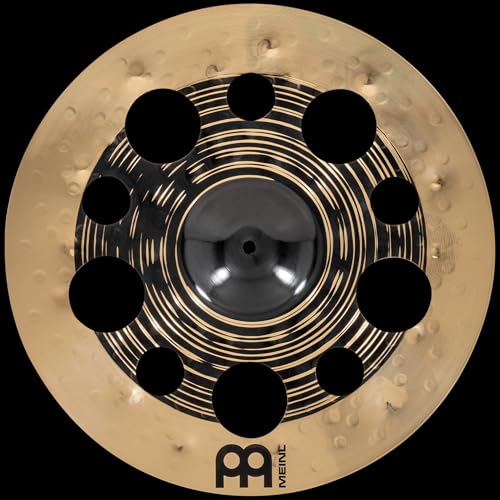 Meinl Cymbals Classics Custom Dual 18" Trash Crash Cymbal for Drum Set, Dark/Brilliant — Made in Germany — B12 Bronze, 2-Year Warranty (CC18DUTRC)