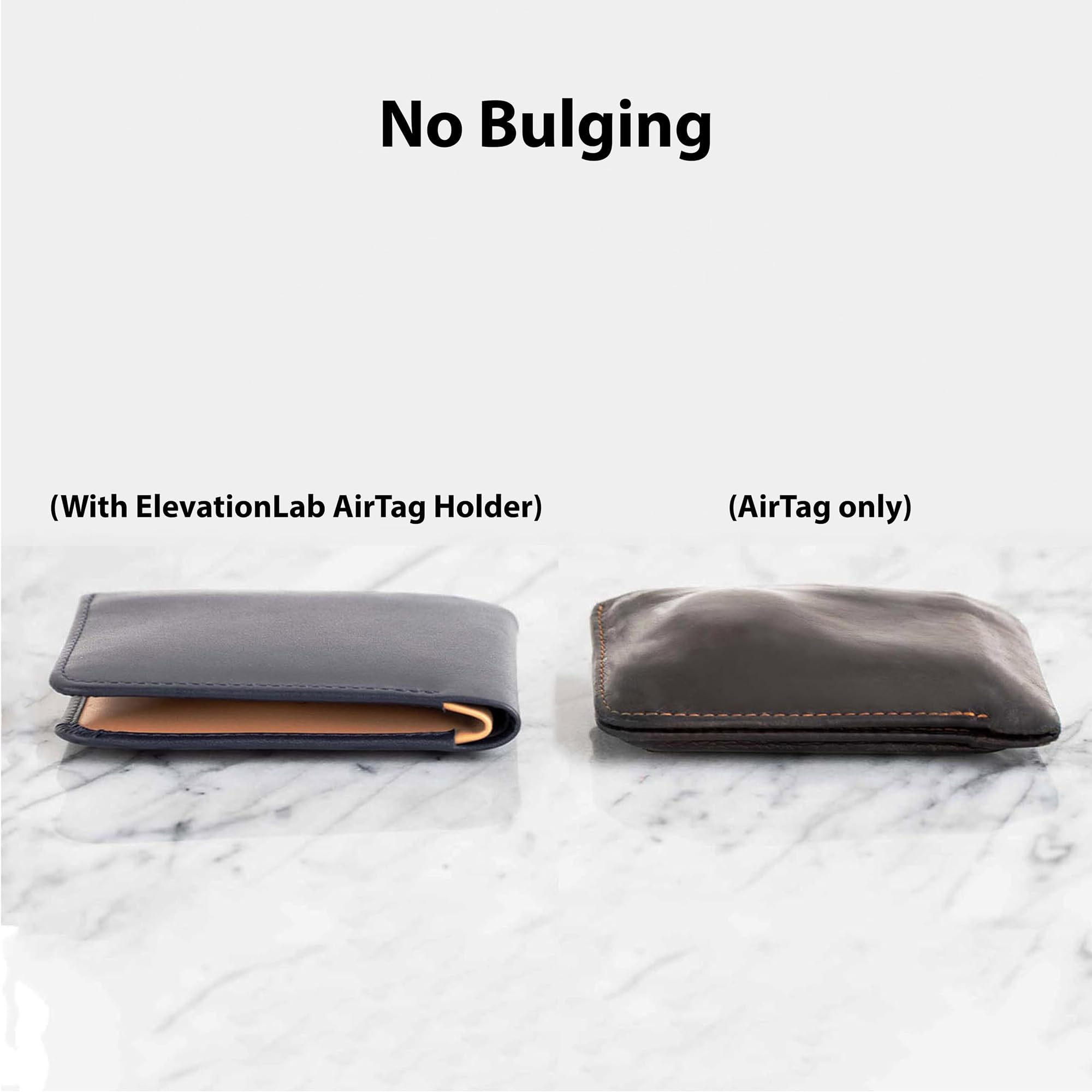 TagVault™ AirTag Wallet Holder - The Thinnest AirTag Wallet Card Insert | Flexible, Stays Hidden, Patent Pending | Elevation Lab