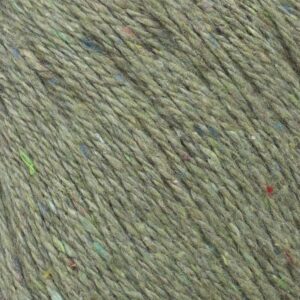 1 Ball La Mia Re-Tweed Knitting Yarn, Wool Polyester Acrylic, 3.5 Oz (100 g) / 202 Yrds (185 m), Worsted, Green - L173