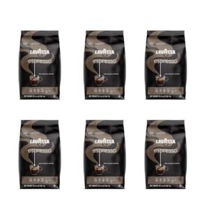 lavazza espresso whole bean coffee blend, medium roast, 2.2 pound bag (case of 6 bags) – packaging may vary