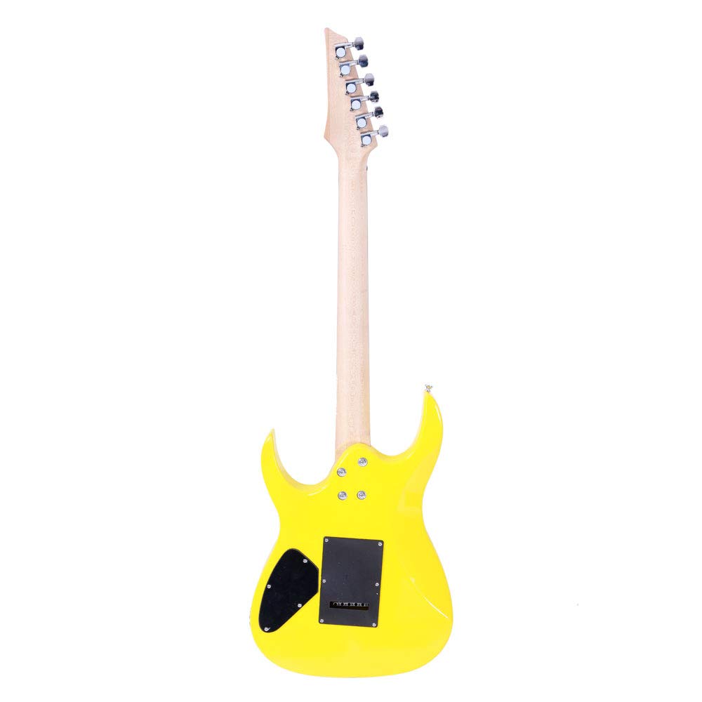 Kcelarec Electric 6 String Guitar for Beginner Starter Complete Kit, with Guitar Bag, Strap, Guitar pick, Amp cord (Yellow)