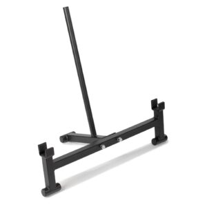 titan fitness full deadlift barbell jack stand, 2000 lb capacity, elevated lift for easy loading and unloading barbell weight plates, weight training, deadlift exercises, powerlifting, home gym