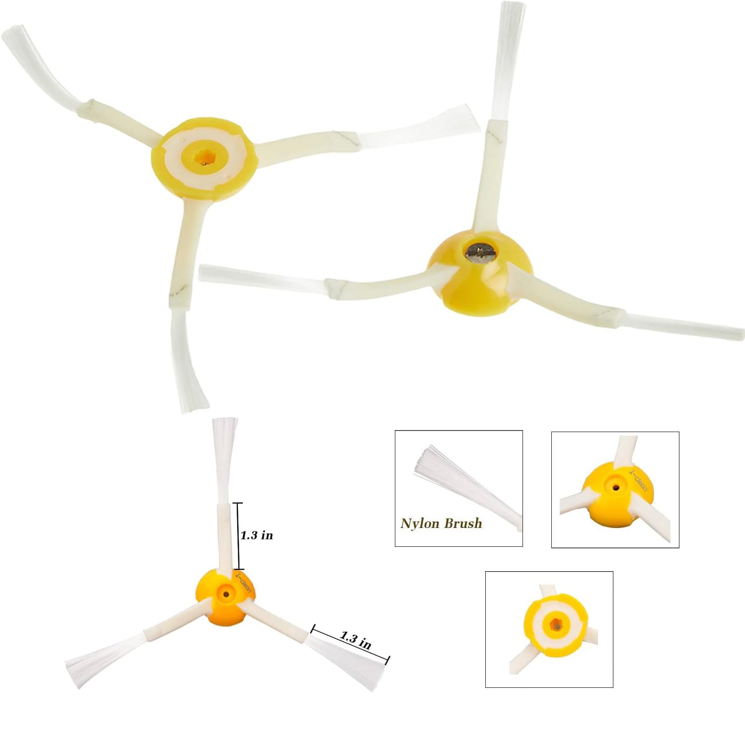 Fuyoda Replacement Parts for irobot Roomba 800 Series 850 860 861 866 870 880 890 900 Series 960 980 981 985 Vacuum Cleaner,Replenishement Kits with 2 Set Extractors,4 Filters,4 Side Brushes