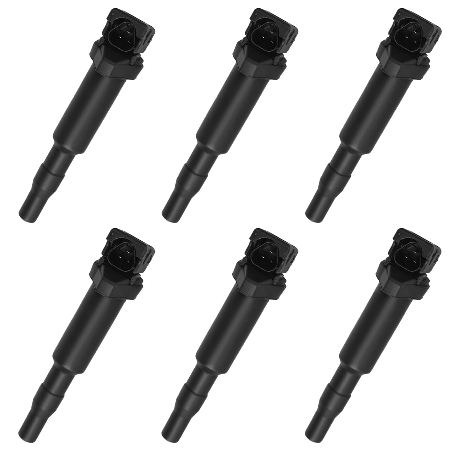 Set of 6 Ignition Coil Pack Fits for BMW 328i 325i 325Ci 335i 335xi 525i 528i 535i 545i 650i X3 X5 2003 2004 2005 2006 2007 2008 2009 2010 2011 2012 Coil Packs Replace# 0221504470 UF592