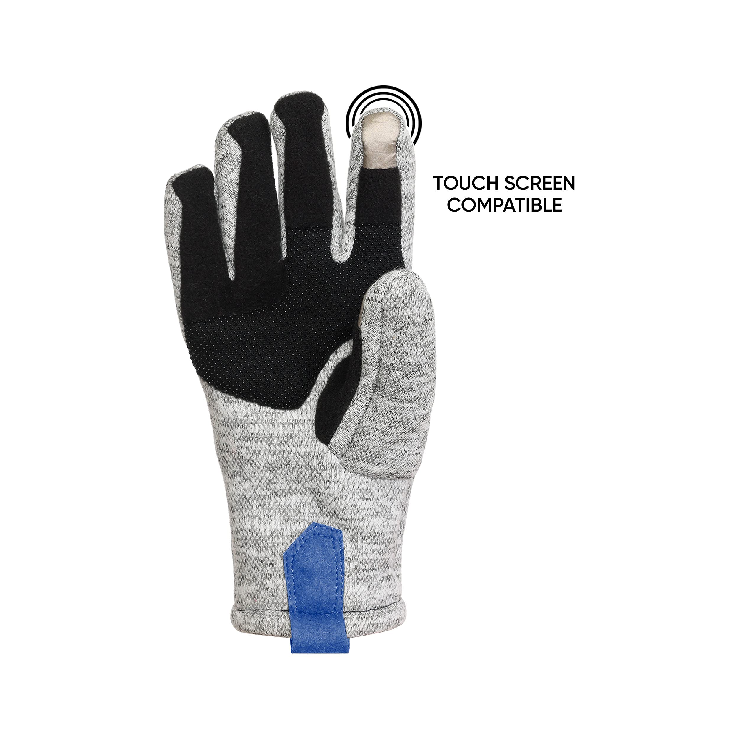 FOCO Buffalo Bills NFL Heather Grey Insulated Gloves - S/M