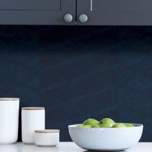 Scott Living SLS3979 Indigo Wayward Peel & Stick Wallpaper, Blue