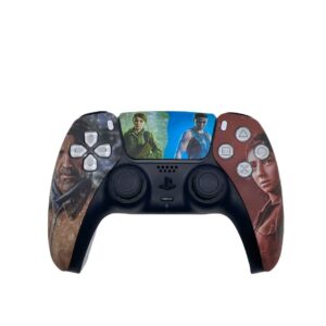 TLOU2 Fan Art Foursome Replacement Front Housing Shell Faceplate and Touchbar for PS5 Controller