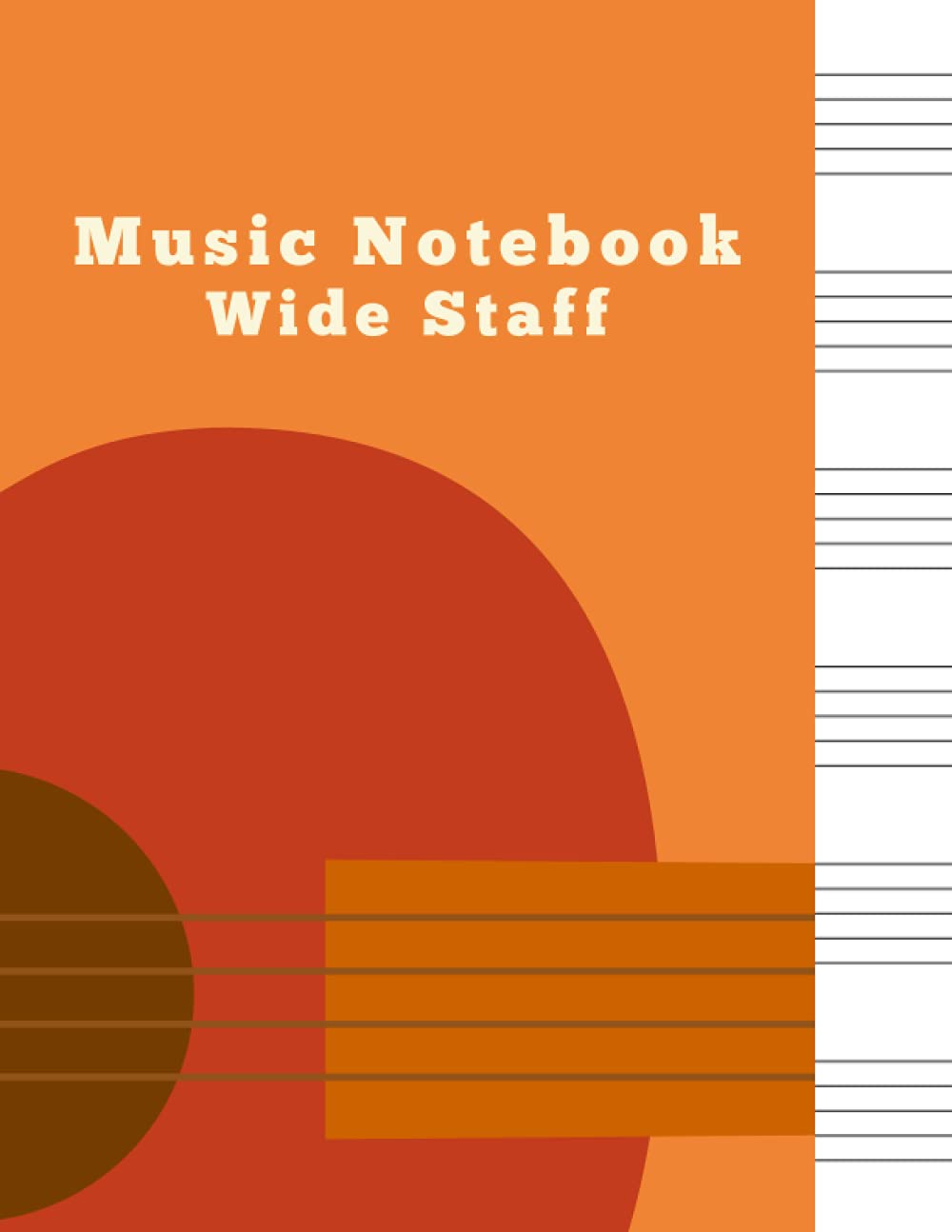 Music Notebook Wide Staff: Blank Sheet Music Writing Notebook For Beginners And Intermediate, Music Manuscript Paper With. 120 Pages 6 Staves Per ... Gift For A Music Producer Or Teacher]