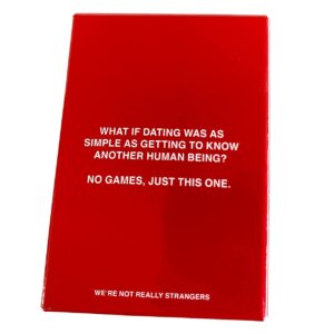 WE'RE NOT REALLY STRANGERS Honest Dating Expansion Pack Card Game – 50 Cards & Wild Cards – Conversation Cards for Couples, Adults, & Teens for Date Nights & Game Nights, Ages 18+, 2 Players