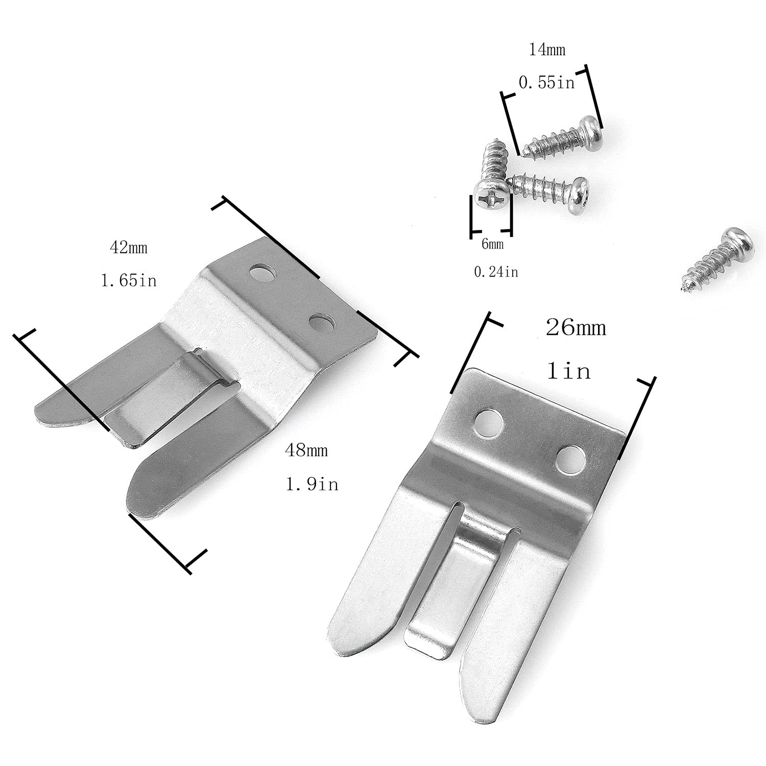 BLLNDX Microphone Holders Mic CB Mic Hanger Clip Microphone Clip Hook with Screws for Yaesu MH-48 FT1807 FT7800 FT7900 FT8800 FT8900