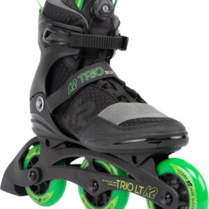 K2 SKATE Trio Lt 100 Boa, Color: Black/Green, Size: 11 (I220202301110)