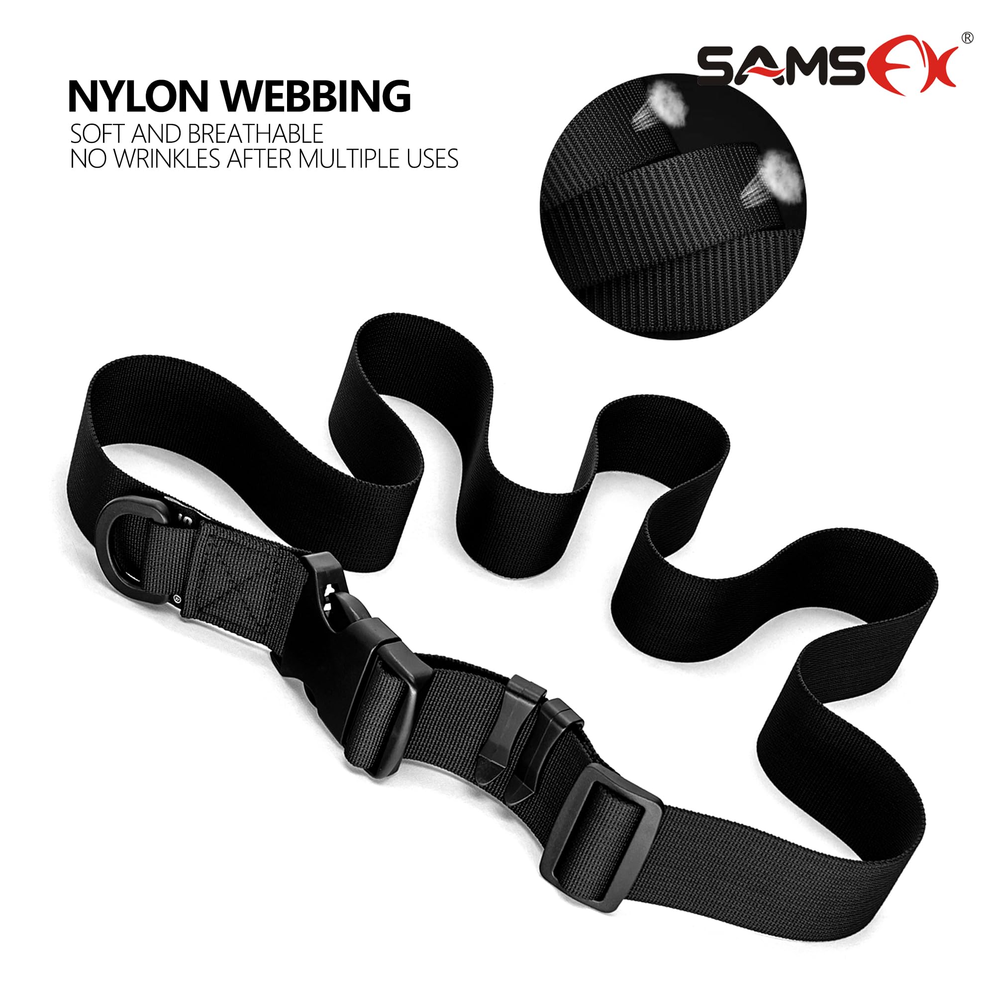 SAMSFX Fishing Waist Belt Rod Holder Wader Belt Wading Belts for Surf Casting Kayak Fishing Accessories Waders Straps