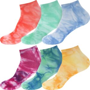 BambooMN Men's Rayon from Bamboo Athletic Tie Dye Ankle Socks - Blue - Extra Large - 2 pairs