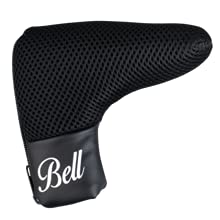 Bell F-360 Full Offset Standard Blade Golf Putter + Tacki-Mac Black Pistol Standard Grip (Right, 34)