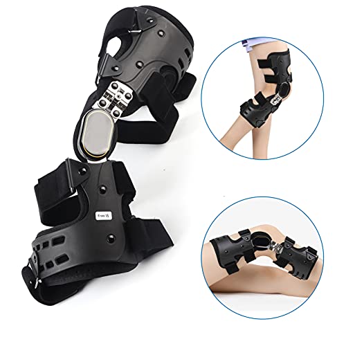 Knee Joint Splint, Knee Brace Knee Immobilizer Brace Adjustable Knee Brace Stabilizer for Sports Injuries for Ligament Injuries for Varus/valgus Correction(Right foot)