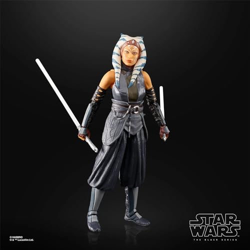 STAR WARS The Black Series Ahsoka Tano Toy 6-Inch-Scale The Mandalorian Collectible Action Figure, Toys for Kids Ages 4 and Up