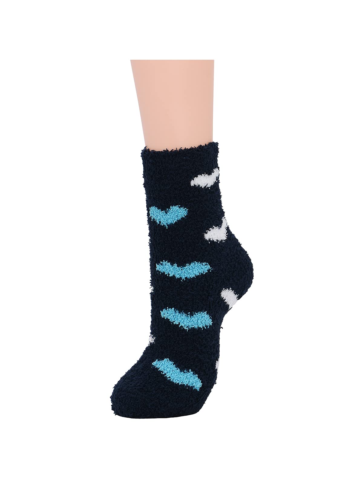 Century Star Womens Fuzzy Socks Super Soft Fluffy Socks Warm Cozy Socks Slipper Socks Sports Athletic Socks Gifts Socks For Christmas 5 Pairs Black Blue One Size