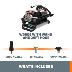 Worx 13 Amp Electric Pressure Washer 1800 PSI with 3 Nozzles - WG605