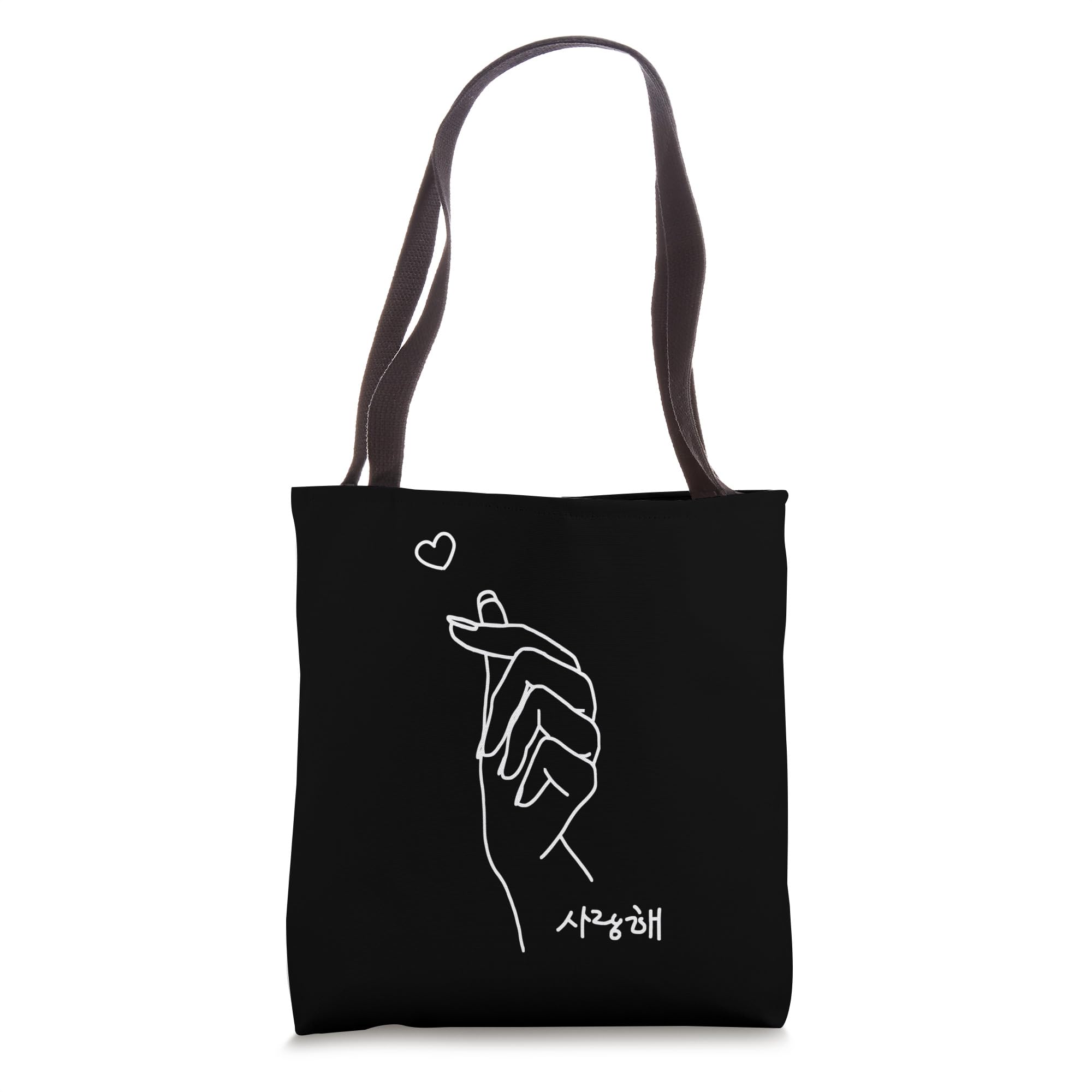 Korean Finger Heart Kpop Love K-pop Merch Merchandise Tote Bag