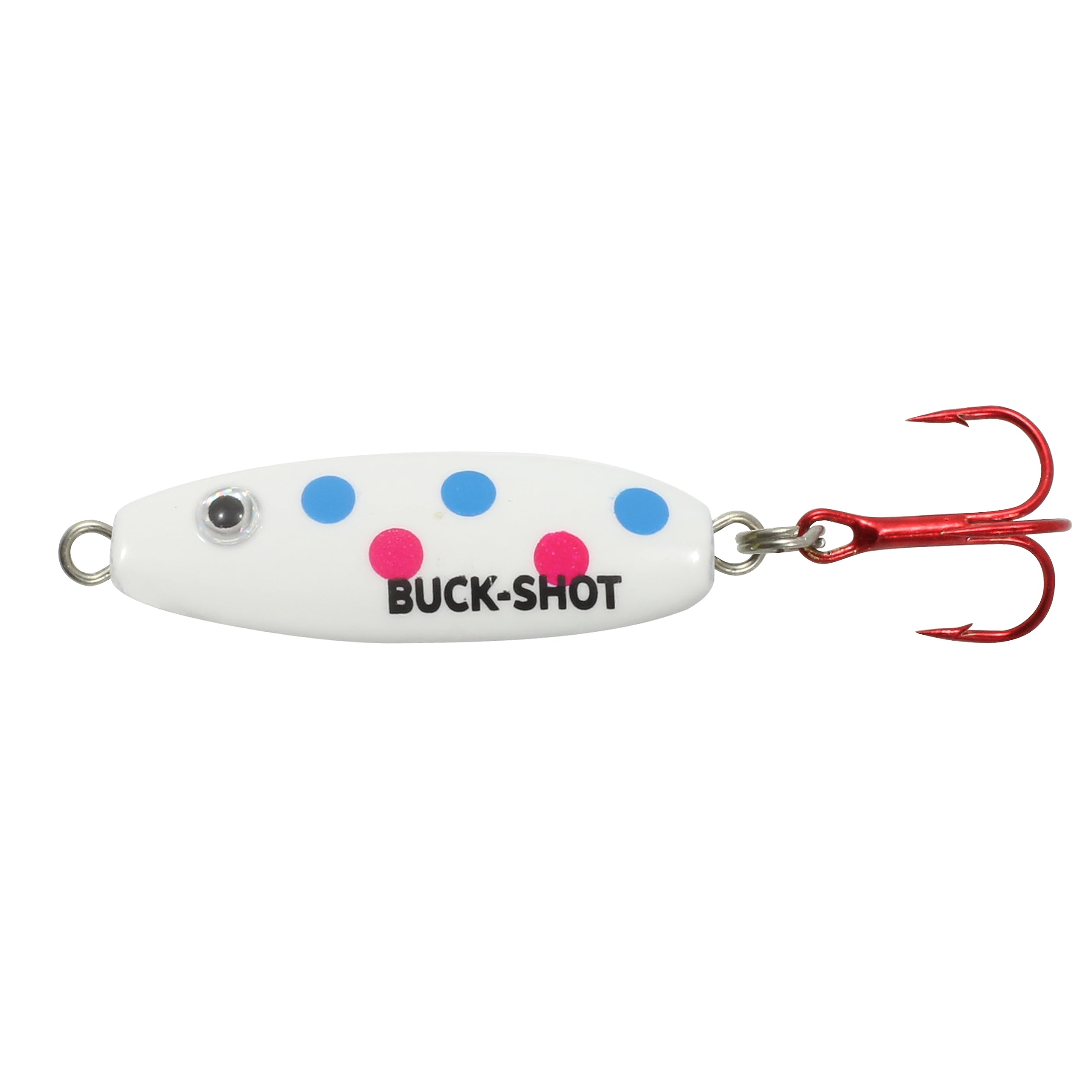 Northland Fishing Tackle Buck-Shot Ice Fishing Rattle Spoon, Wonderbread, 1/8 Oz, 1/Cd