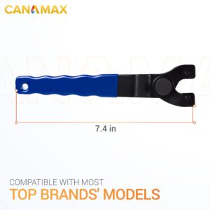 Canamax SEWA20 Adjustable Lock-nut Grinder Wrench Premium Replacement Part - Compatible with Dewalt Bosch & other Grinders (1-3cm)