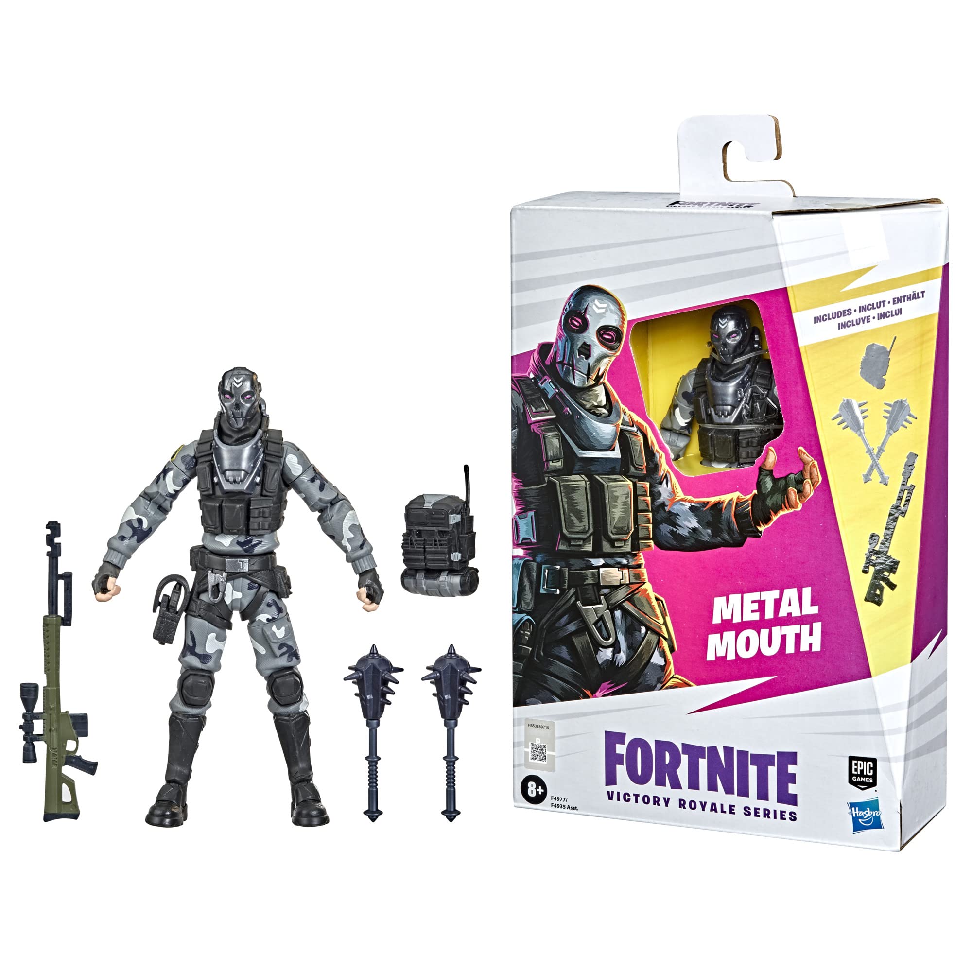 Fortnite Victory Royale Series Metal Mouth Collectible Action Figure with Accessories - Ages 8 and Up, 6-inch