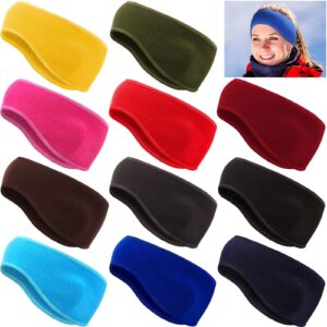 janinka 11 pieces ear warmers headband fleece ear covers winter running ear muffs headband for cold weather women men