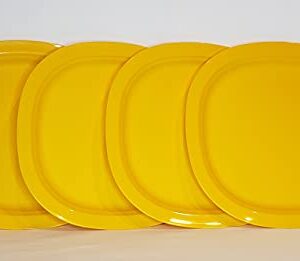 Birsppy ANGIEHAIE Microwave Luncheon Plates 9.5" Yellow