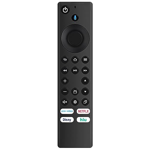 Voice Replacement Remote Control NS-RCFNA-21 Applicable for Insignia TV NS-40D510NA21 NS-42F201NA22 NS-70DF710NA21 NS-55F301NA22 NS-65DF710NA21 NS-58F301NA22 NS-50DF710NA21 NS-70F501NA22