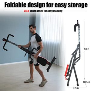 Ps Row Squat Exercise Machine for Butt Legs glute Shaping Rider Squat Sissy Trainer & Ab Squat Total Crunch Equipment pro