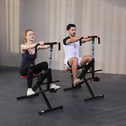 Ps Row Squat Exercise Machine for Butt Legs glute Shaping Rider Squat Sissy Trainer & Ab Squat Total Crunch Equipment pro