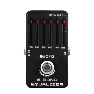 JOYO JF-11 EQ 6-Band Equalizer Pedal Bundle with DC 9V Pedal Power Supply (800mA -1A) AC Adapter