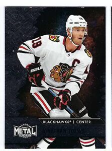 jonathan toews 2020-21 upper deck nhl metal universe #77 card chicago blackhawks hockey